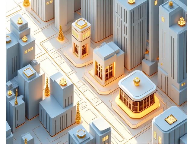 Stylized map highlighting Luxury Gadgets showroom location within a high-end urban district with luxury amenities marked