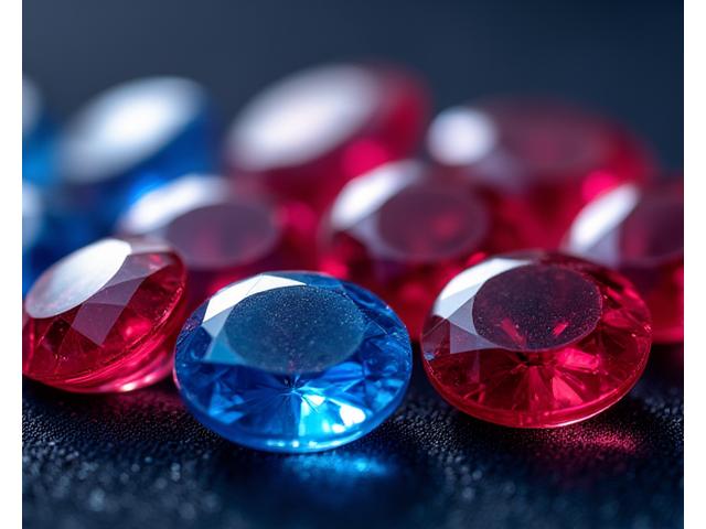 Pile of dazzling cut diamonds, sapphires, and rubies